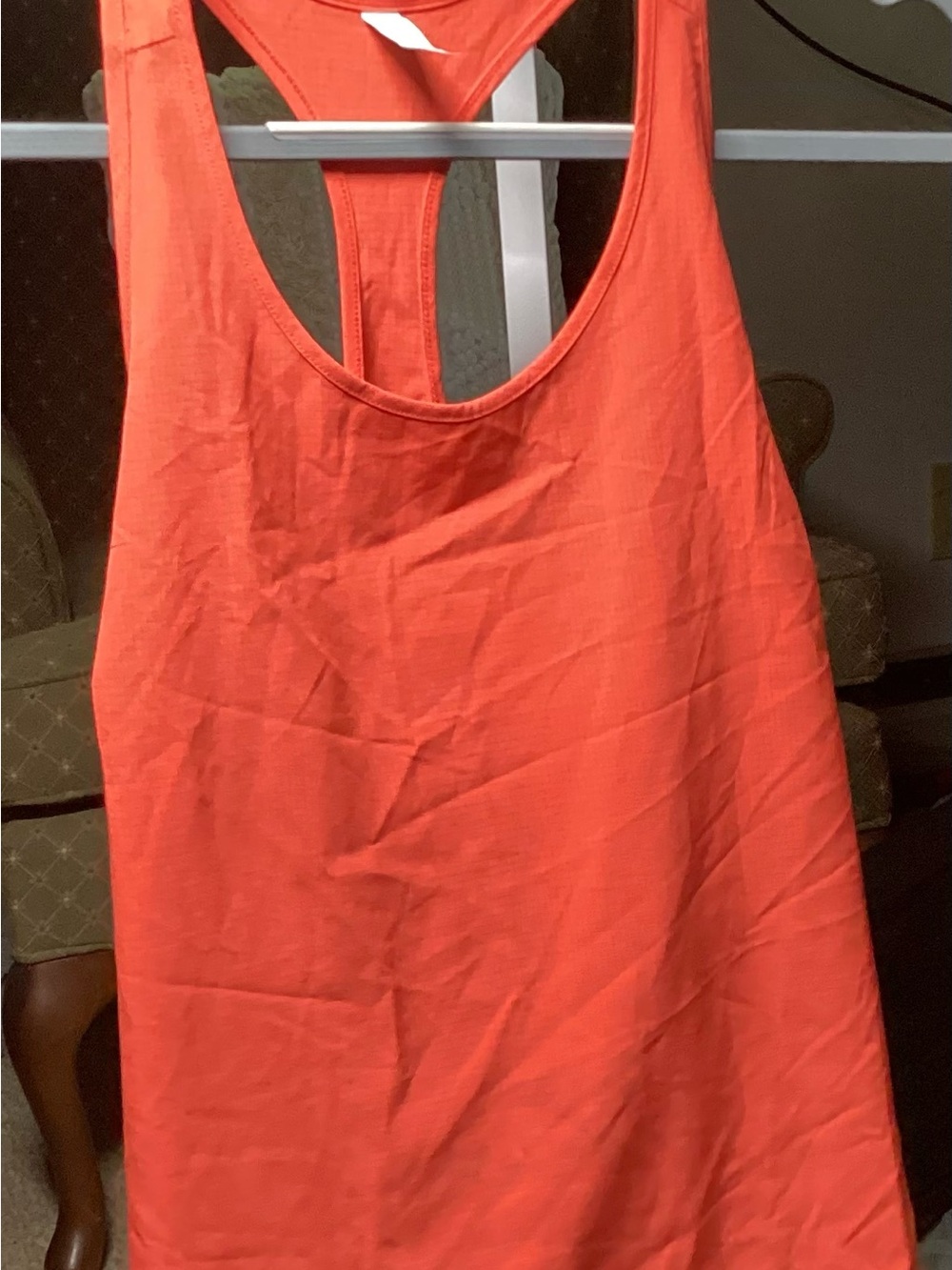 Athleta Coral-Orange Racerback Tank Top